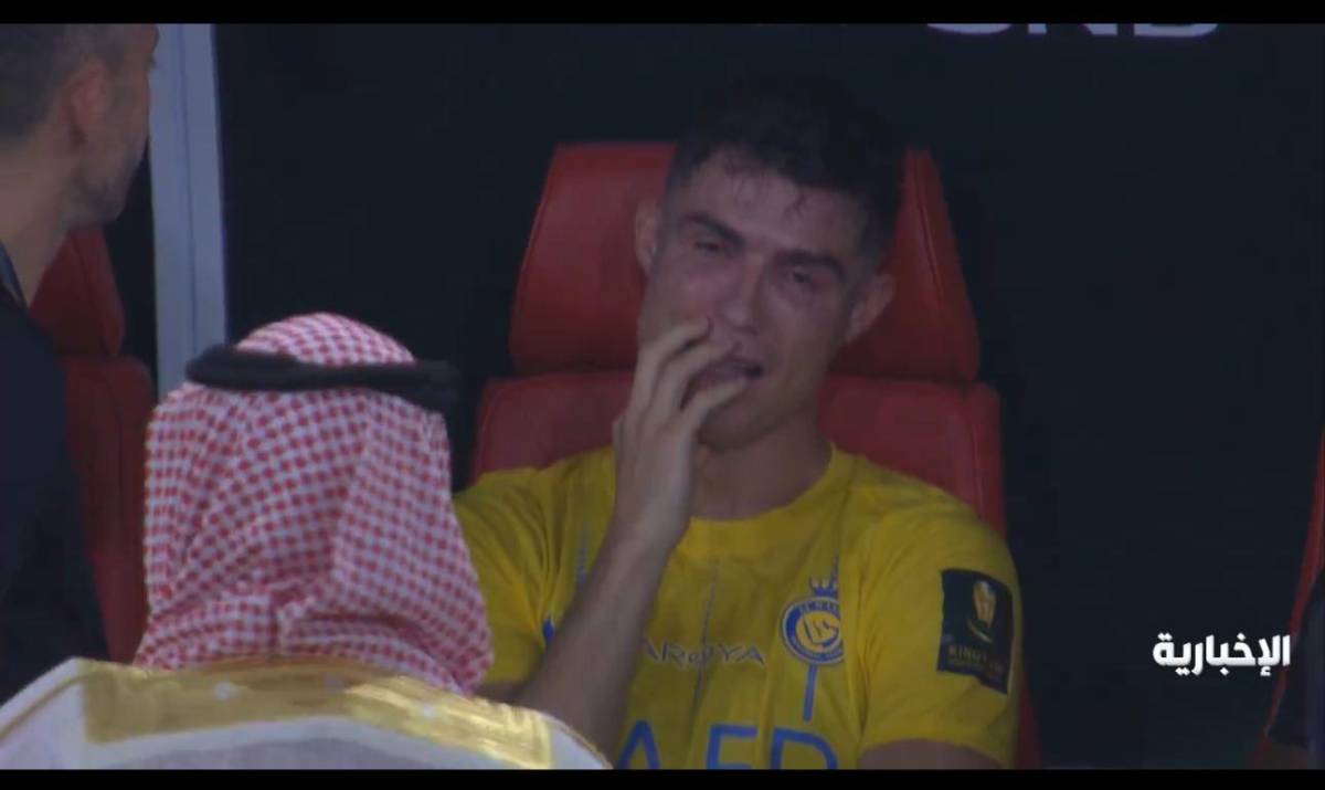 El tremendo llanto de Cristiano, el jugador que fue regañado por Ronaldo y el gesto del luso tras perder la final con Al Nassr
