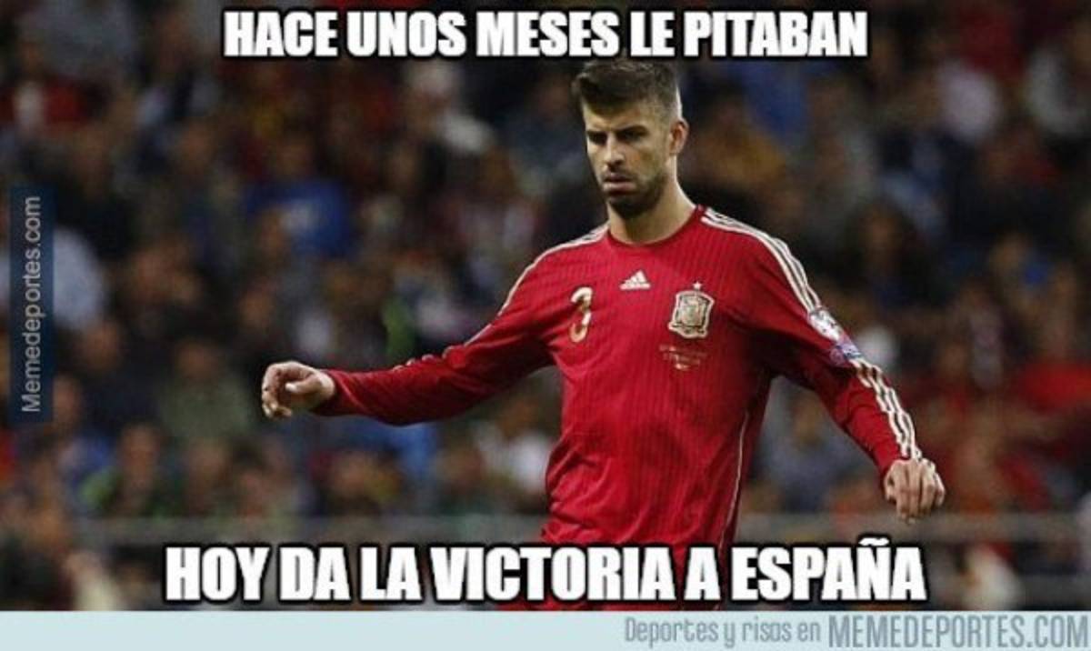 El gol de Piqué, protagonista de los memes de la victoria de España