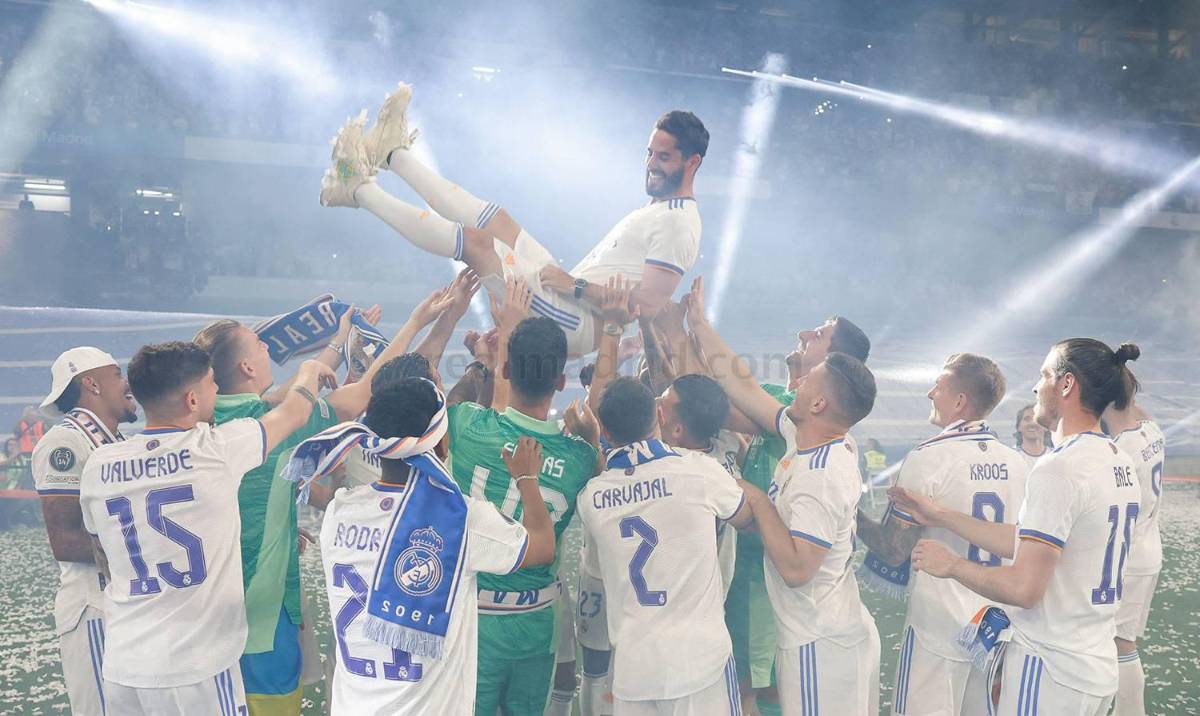 Las otras imágenes del festejo del Real Madrid: Homenaje brutal a Marcelo e Isco y la sorpresa que se llevó Bale