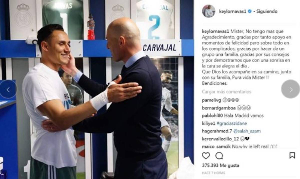 Emotivas palabras: Así se despidieron de Zidane los jugadores del Real Madrid en sus redes sociales