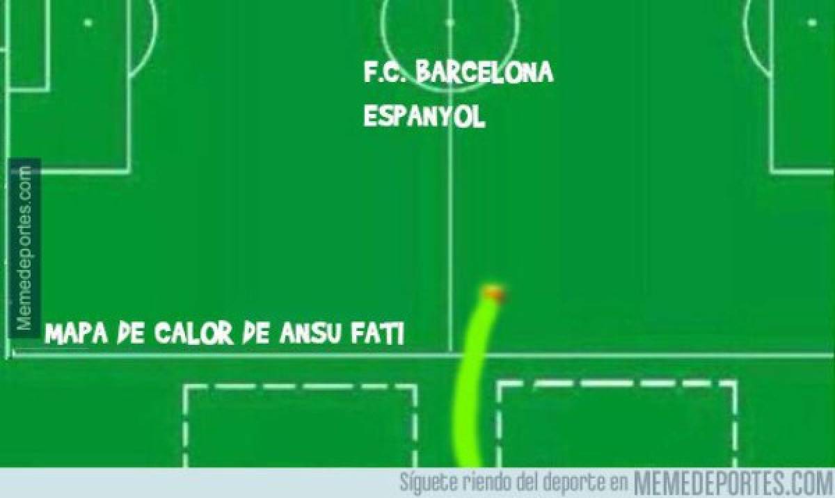 Ansu Fati es víctima de terribles memes tras el triunfo del Barcelona ante el Espanyol