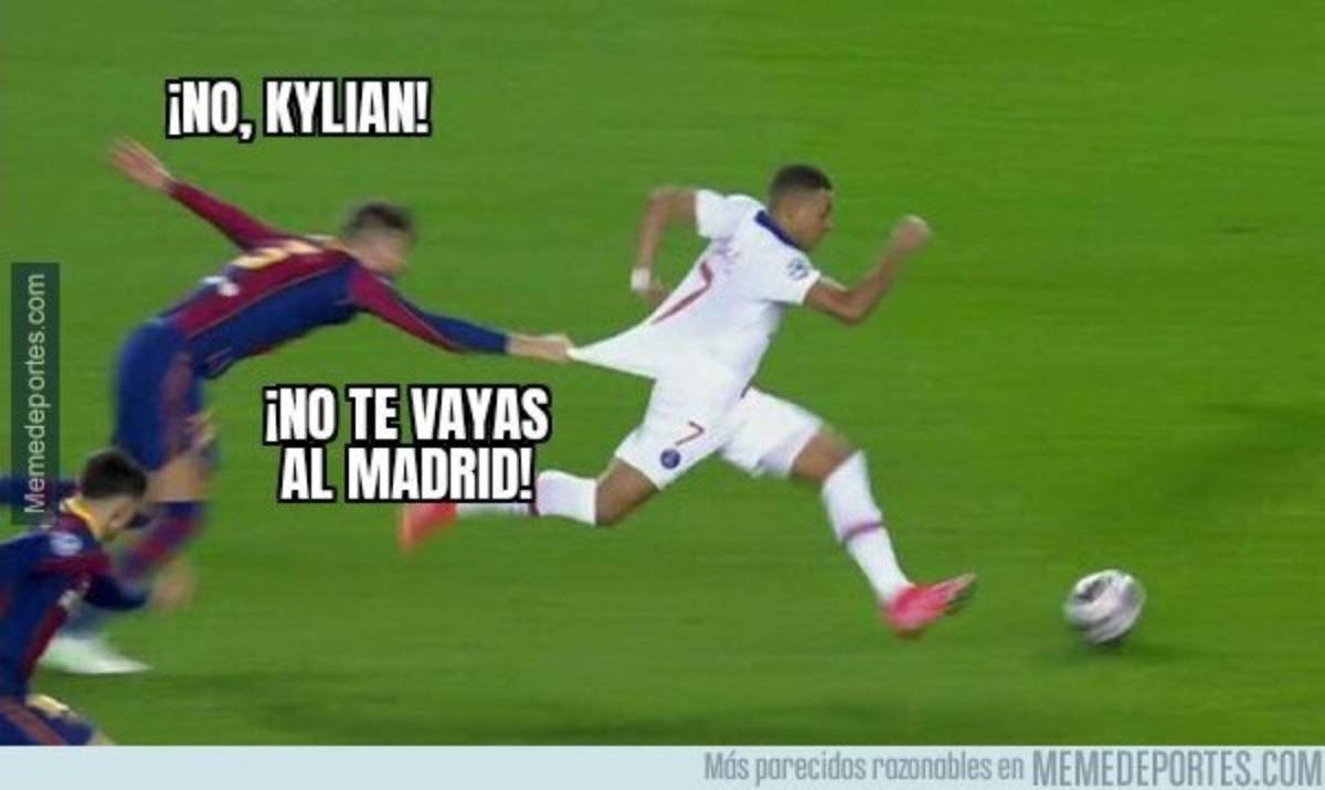 Hacen pedazos a Piqué y a Messi: Los otros memes de la goleada del PSG al Barcelona