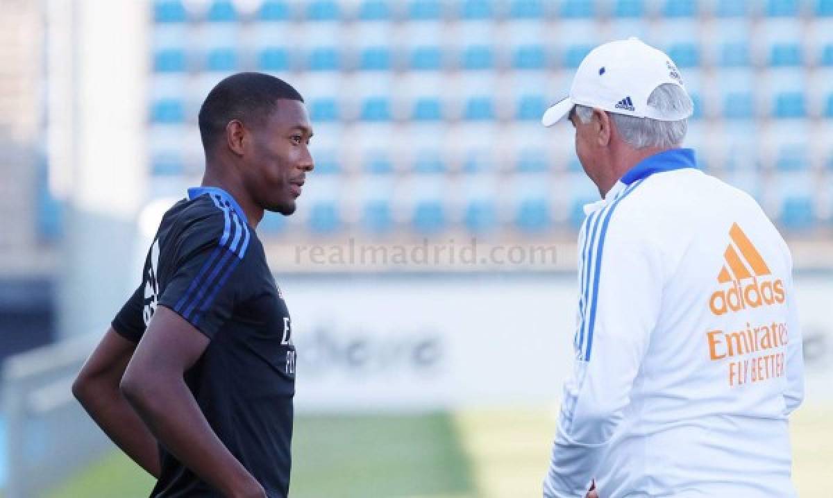 Así fue el primer entrenamiento de Alaba en el Real Madrid: Su mejor amigo y risas con Ancelotti