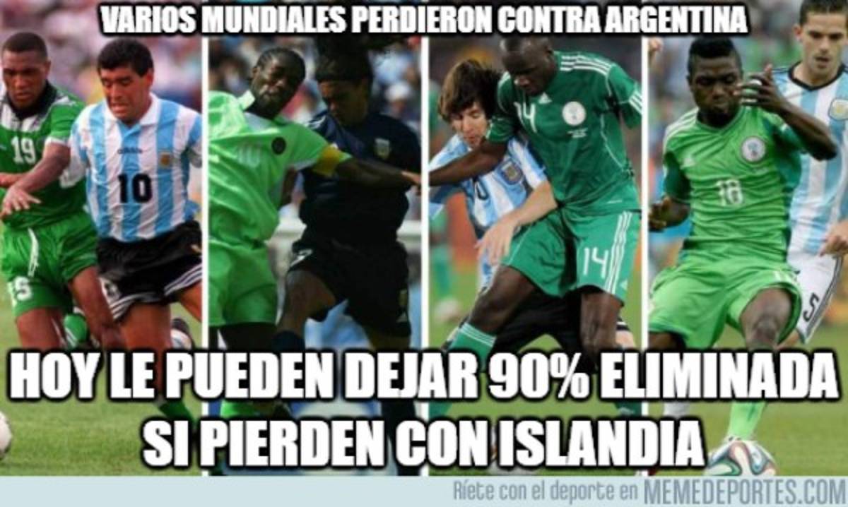 Los memes se disparan con Messi tras el triunfo de Nigeria sobre Islandia en Rusia 2018