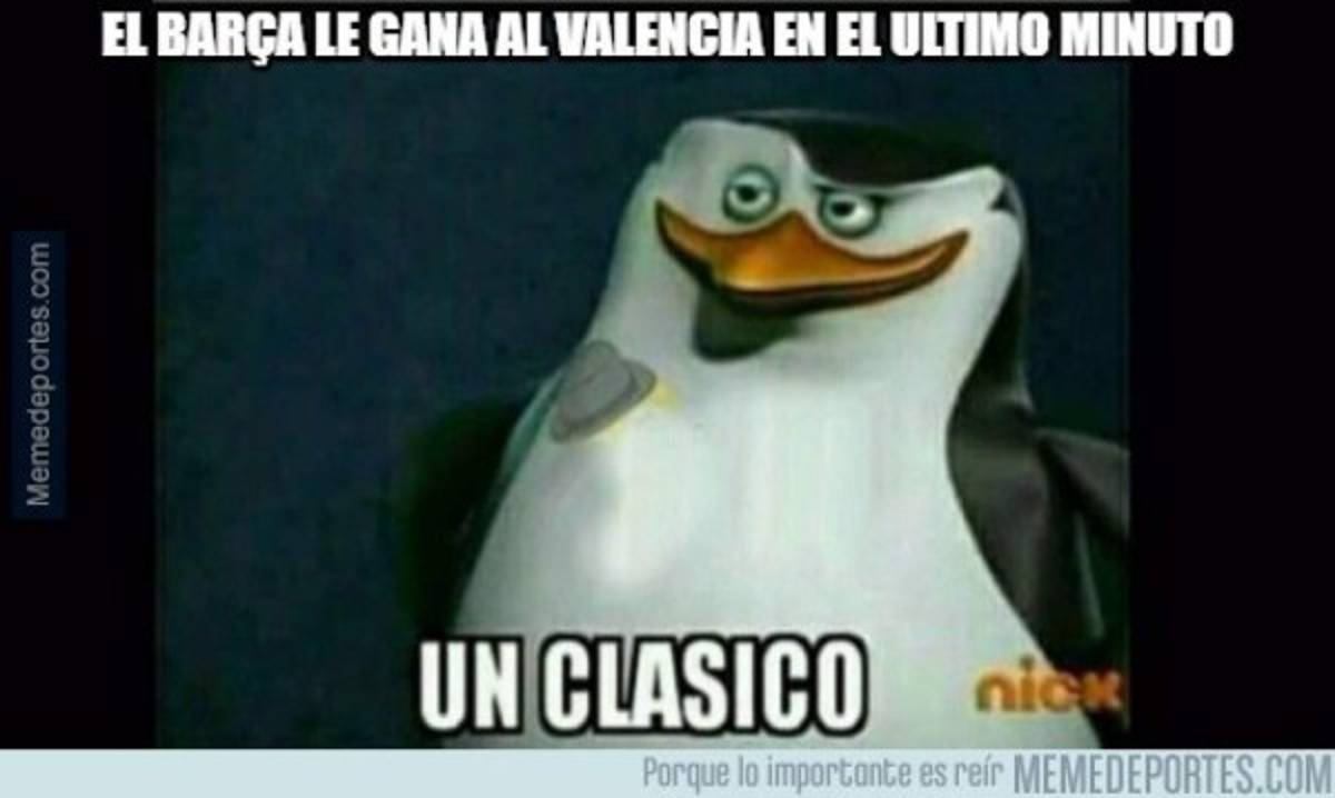 Imperdibles memes tras el triunfo agónico del Barcelona en Mestalla