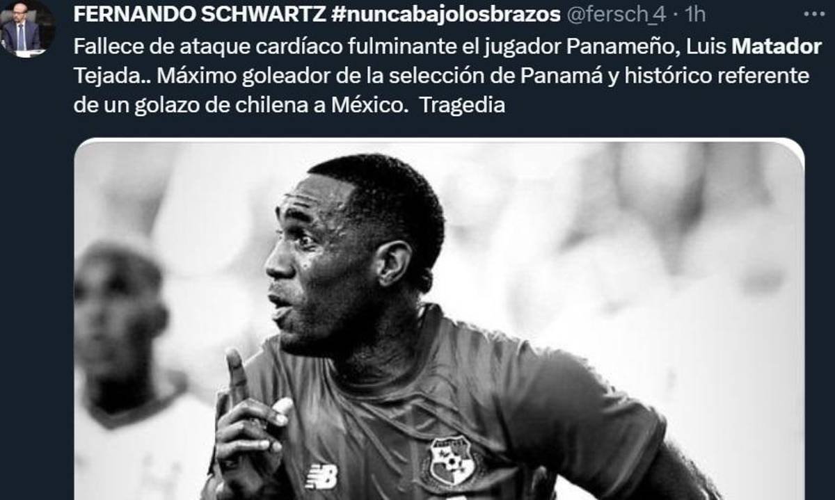 “Vuela alto, Matador”: El mundo del fútbol llora la muerte de Luis Tejada, mundialista con Panamá en Rusia 2018