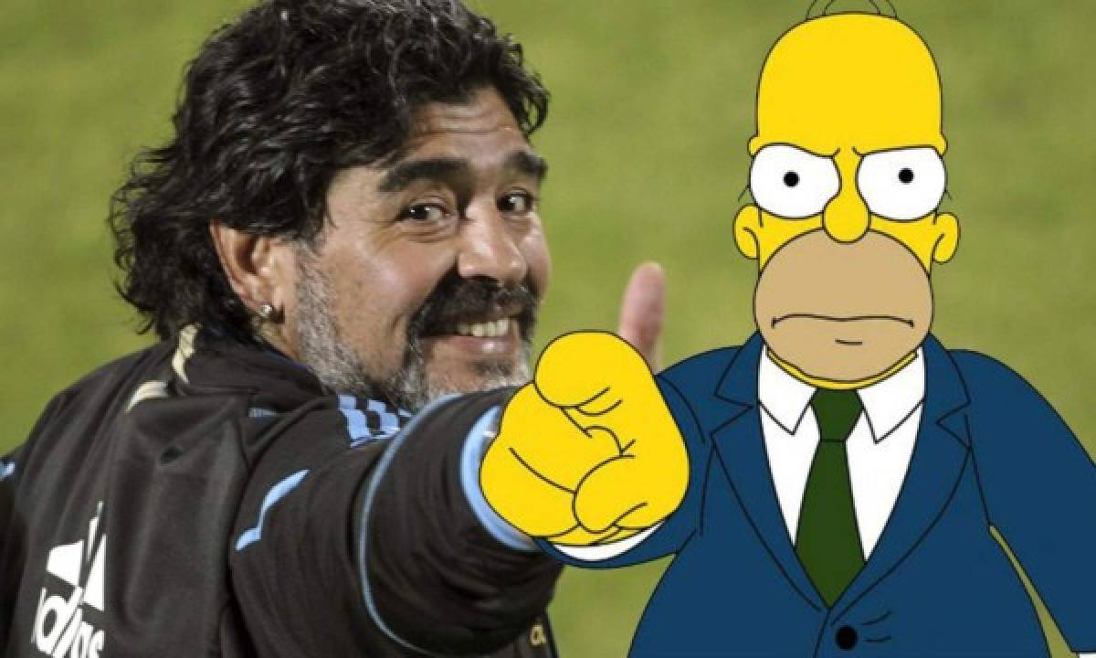 Homero Simpson: '¿Quién es Maradona? ¡Ah, ya recordé, el gordo tetón!'