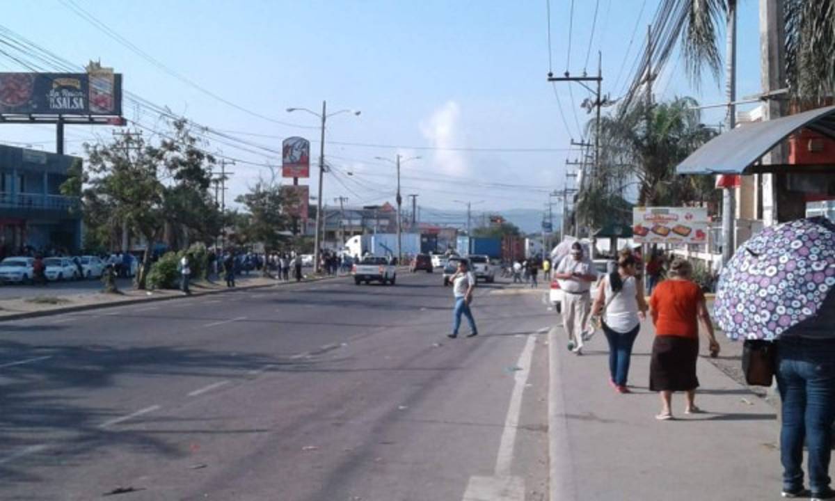 Las imágenes del sorpresivo paro de transporte en varias ciudades de Honduras