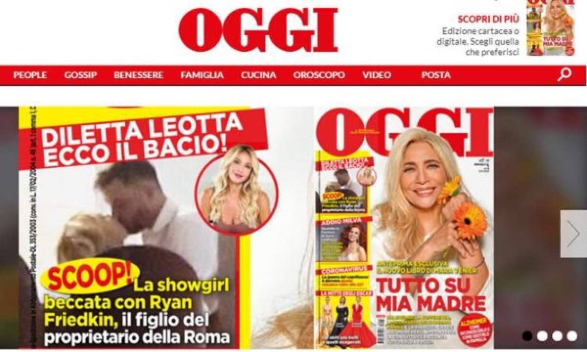 Con otro hombre: Diletta Leotta, 'cazada' besándose con el hijo del propietario de la Roma