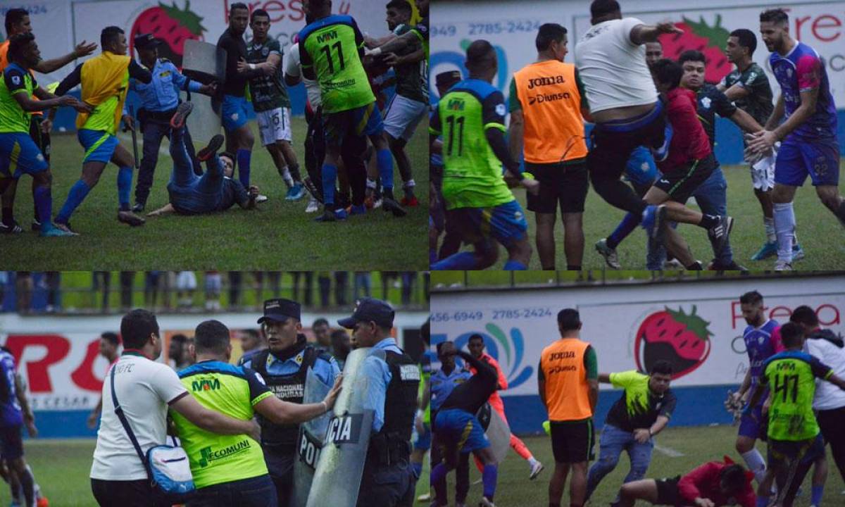 Los momentos más negros de la Liga Nacional de Honduras cuando jugadores, técnicos y árbitros fueron cobardemente agredidos