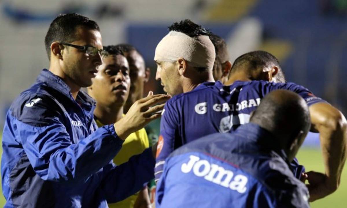FOTOS: Así quedaron Yul Arzú y Portigliatti tras el Motagua-Juticalpa