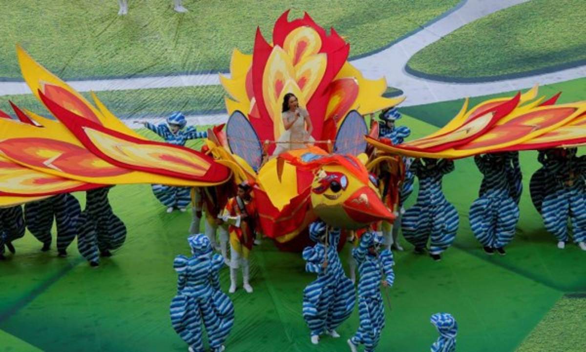 Robbie Williams se robó el show en la inauguración del Mundial Rusia 2018