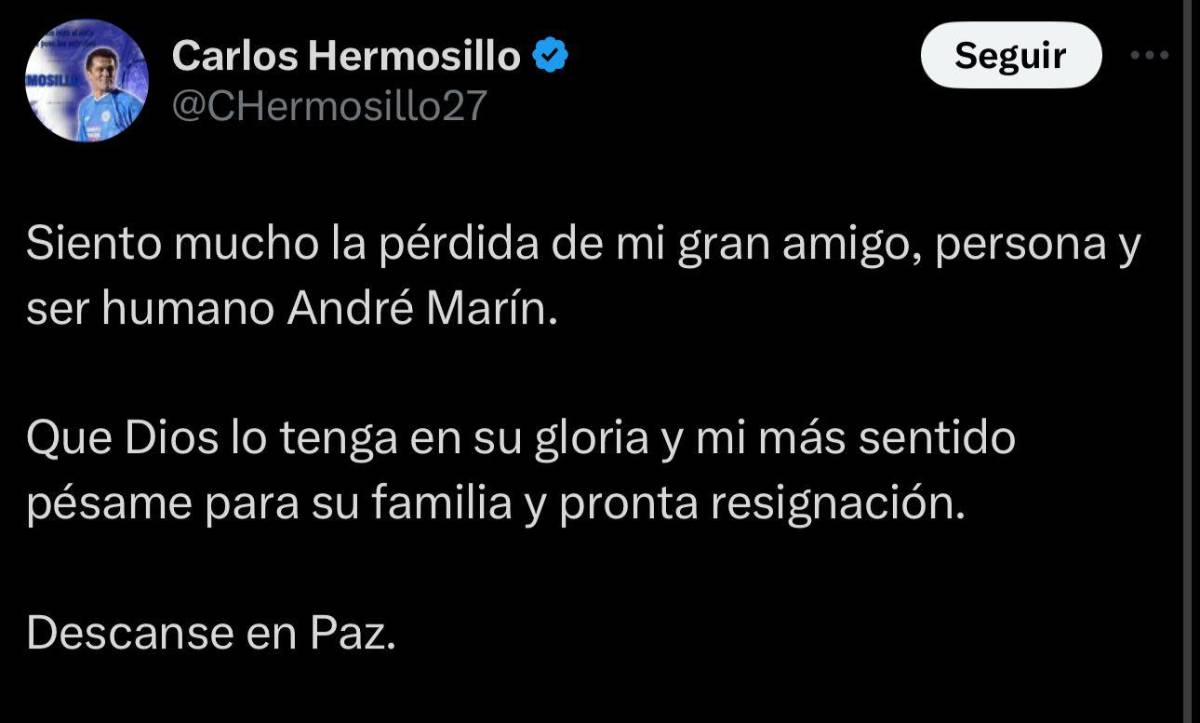 “Querido amigo...”: el último post de André Marín, mensaje de Faitelson y la despedida de los equipos mexicanos
