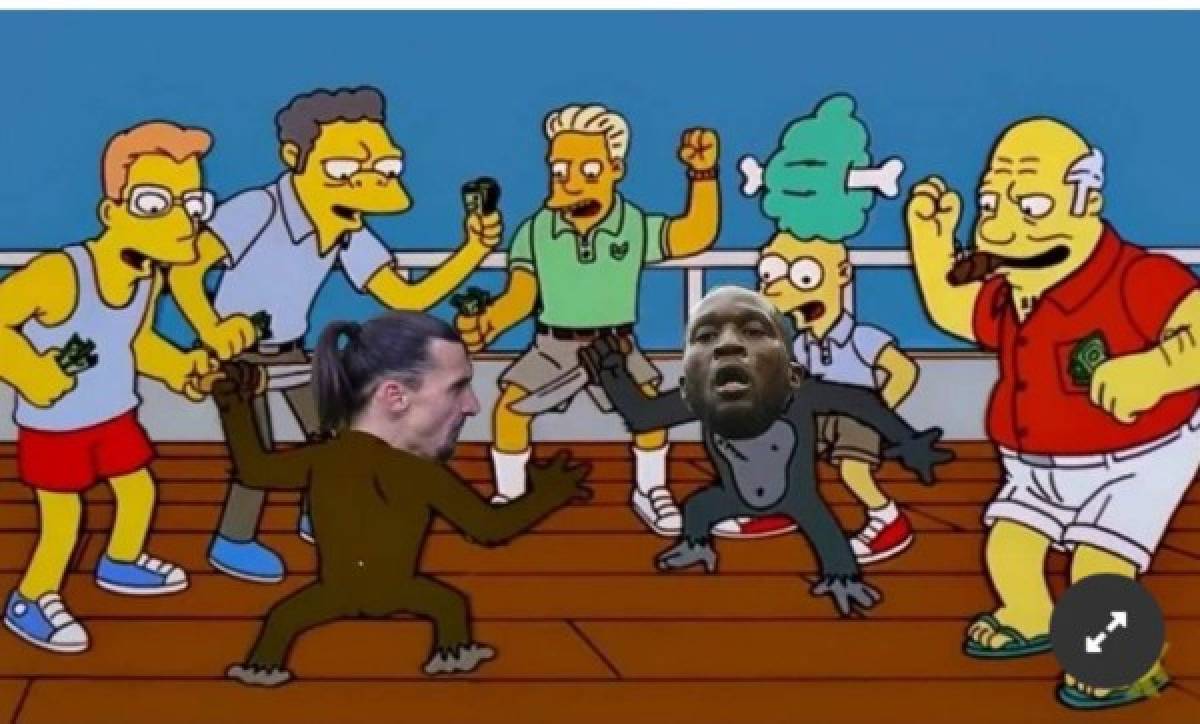 Crueles: Los memes que dejó el feroz cruce entre Zlatan Ibrahimovic y Lukaku en el derbi