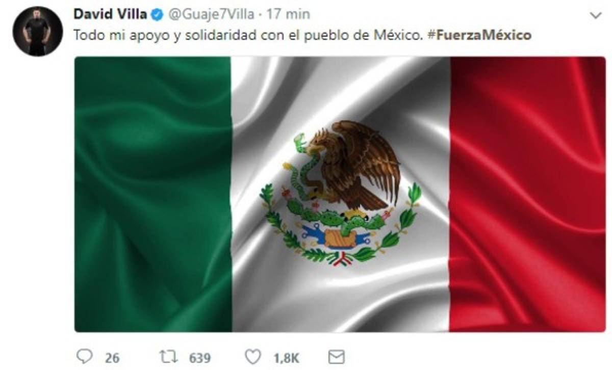 ¡Ojo! Famosos, deportistas e incluso Donald Trump envían sus mensajes de solidaridad a México