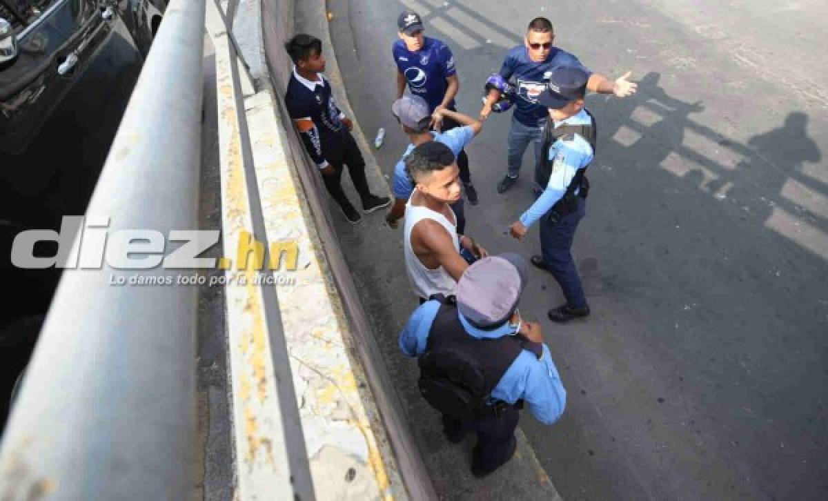 EN FOTOS: Así fue la balacera en las afueras del Nacional en el Motagua-Marathón