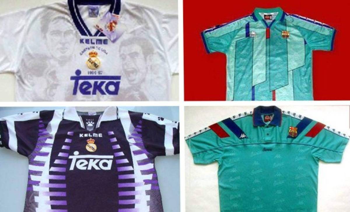 Los uniformes más feos en la historia del Real Madrid y Barcelona