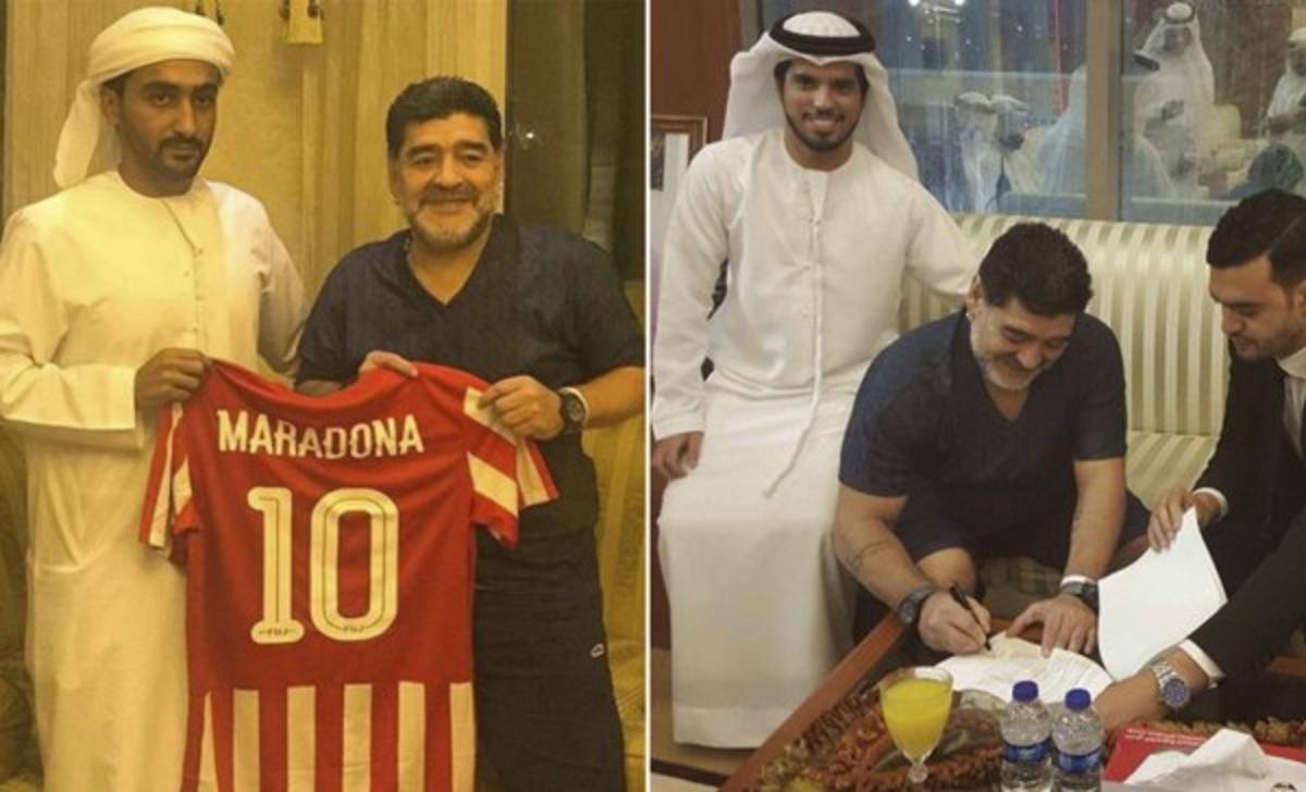 ¡Vuelve al banquillo! Maradona fue presentado con su nuevo equipo
