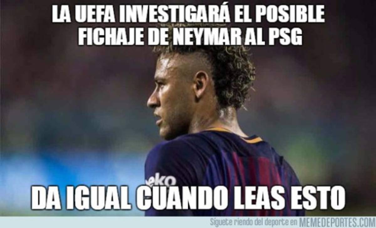 Neymar y su padre, atacados con duros memes tras su decisión de no seguir en Barcelona