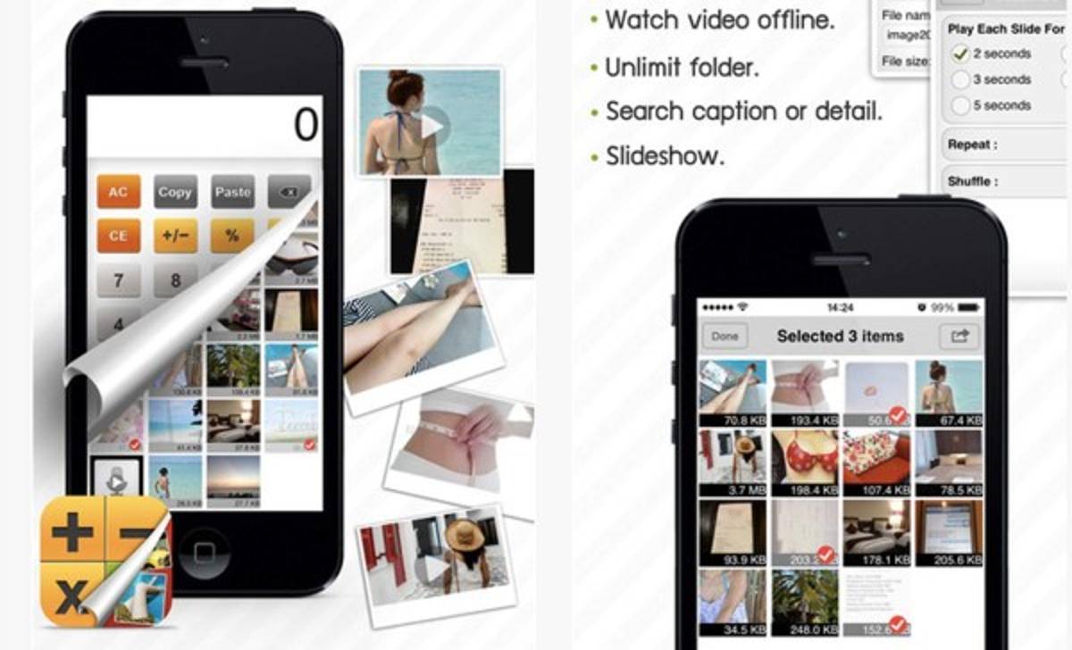 La 'app fantasma' en las que muchas personas esconden sus fotos íntimas.