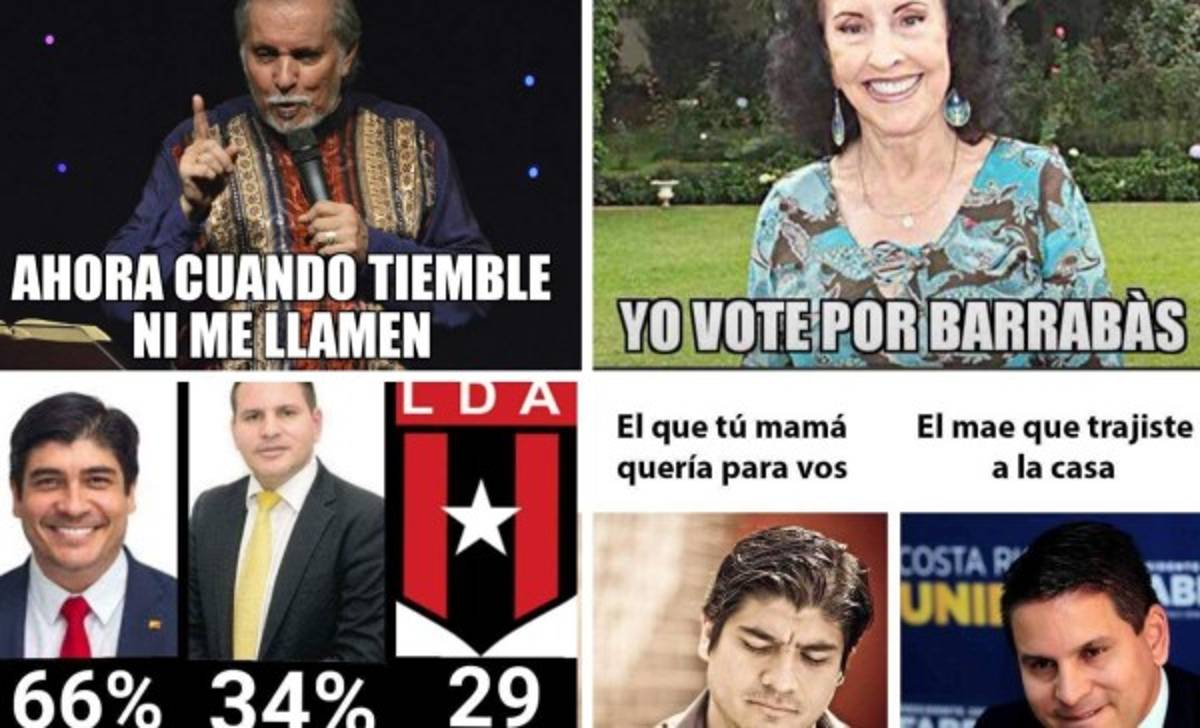 ¡Para morir de risa! La elección de nuevo presidente en Costa Rica dejó graciosos memes