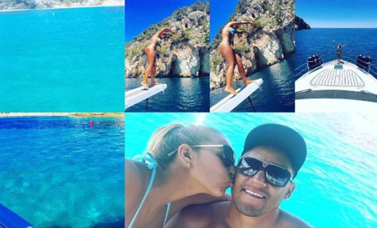 Keylor Navas disfruta de sus vacaciones con su esposa Andrea Salas 