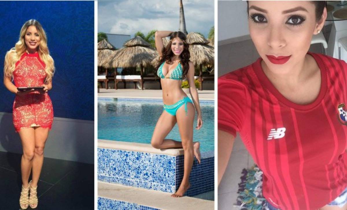 Delany Precilla, la modelo y presentadora panameña que apoya a su Selección