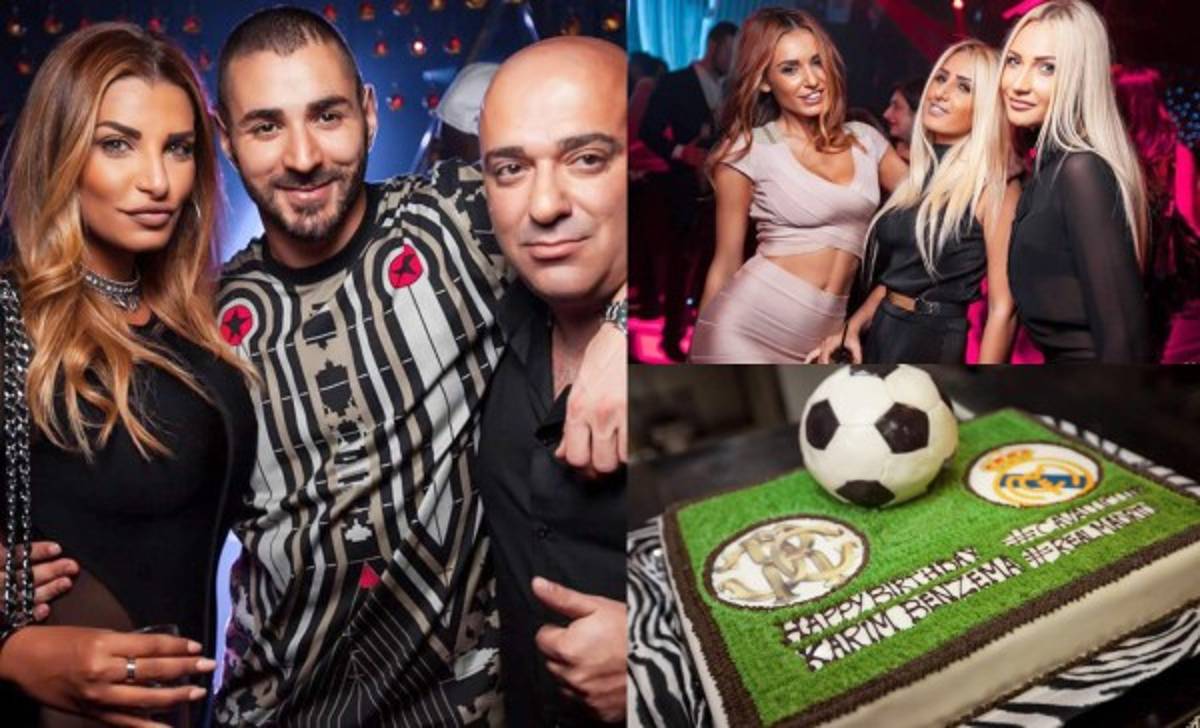 Karim Benzema celebra su cumpleaños con un fiestón en Dubai