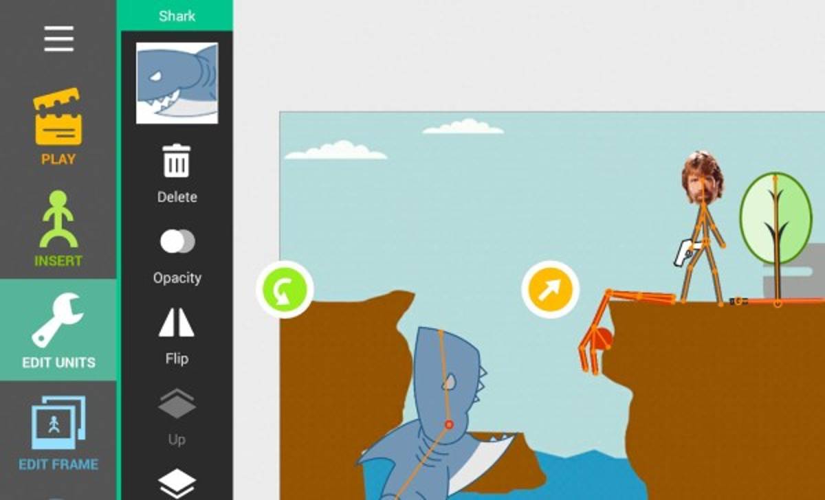 Una aplicación para Android para hacer dibujos animados