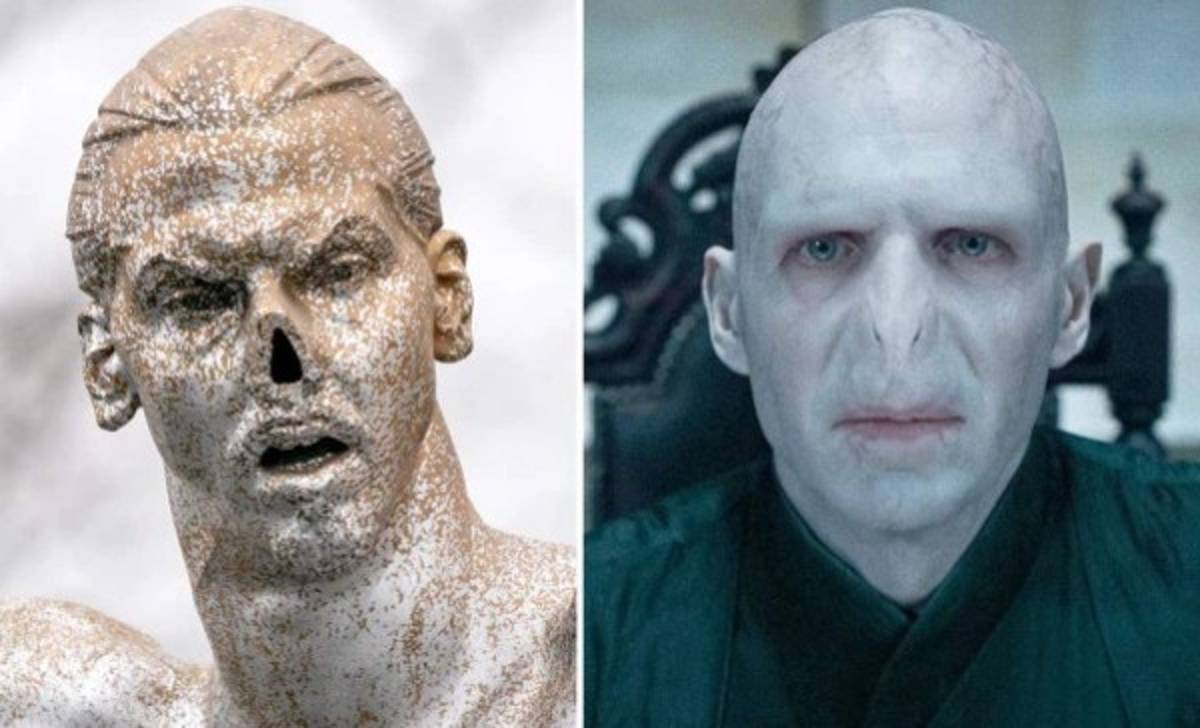 No paran: La estatua de Ibrahimovic sufre nuevo vandalismo y esta vez le cortan la nariz   