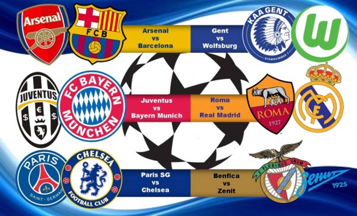 GRÁFICO: Los números de los cruces en los octavos de final en la Champions