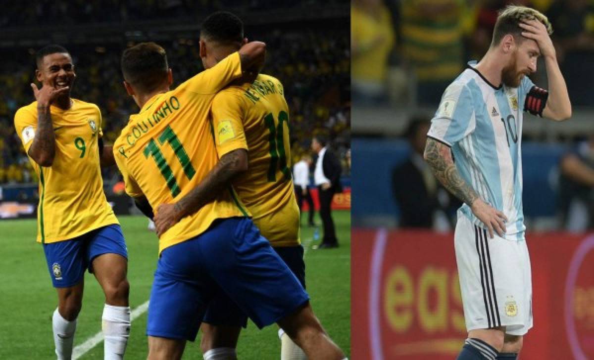 Brasil manda en Conmebol, Argentina hasta ahora fuera del Mundial