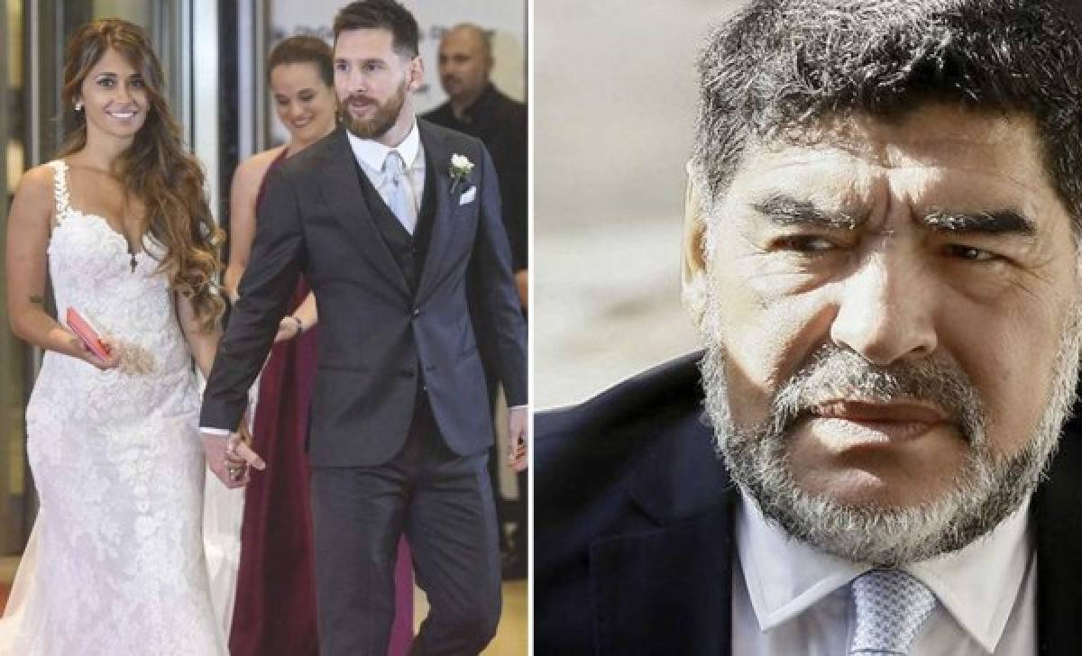 Maradona felicita a Messi aunque no fue invitado a su boda