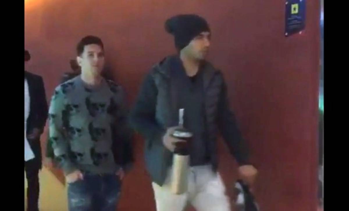 El estrafalario atuendo de MSN antes del duelo Barcelona-Roma