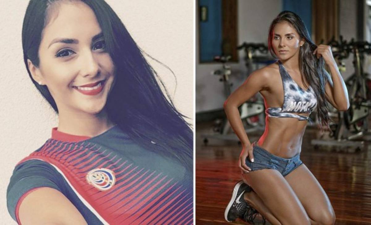 Hellen Mena, la bella modelo tica que celebró la victoria ante Estados Unidos