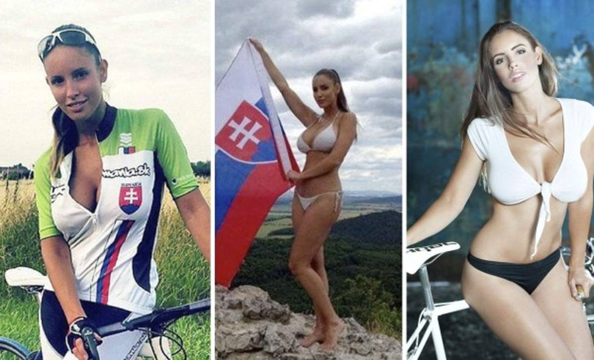¡Bellísima! Lucía Javorcekova 'la ciclista más sexy del mundo'