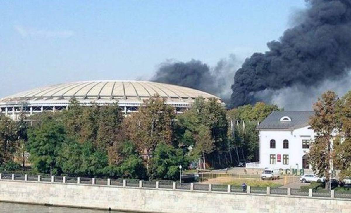 El Estadio Olímpico Luzhnikí de Moscú sufre un pequeño incendio
