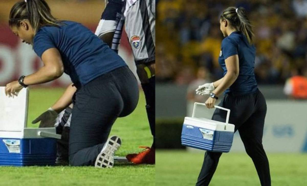 La sexy doctora que animó a más de un aficionado en el juego entre Plaza Amador y Tigres