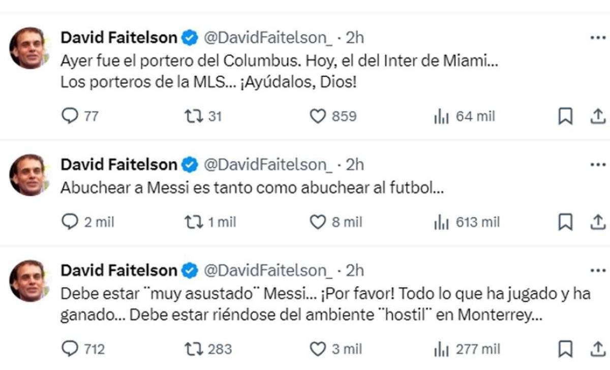 “Es un equipo de porquería”: Messi recibe duro ataque de la prensa de México y la respuesta de David Faitelson