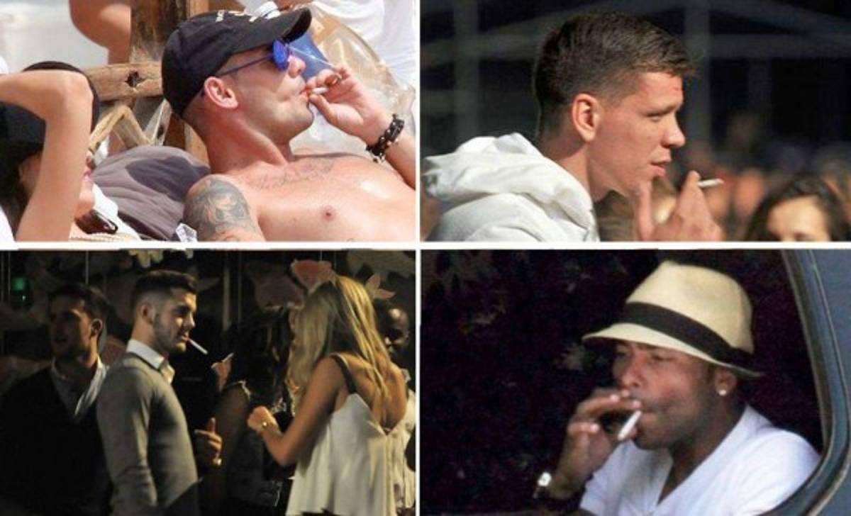 ¡Descuidados! Así han sido capturados estos famosos futbolistas mientras fumaban