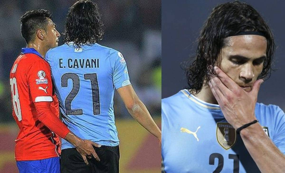 VIDEO: Jara sacó de sus casillas a Cavani tocándole el trasero