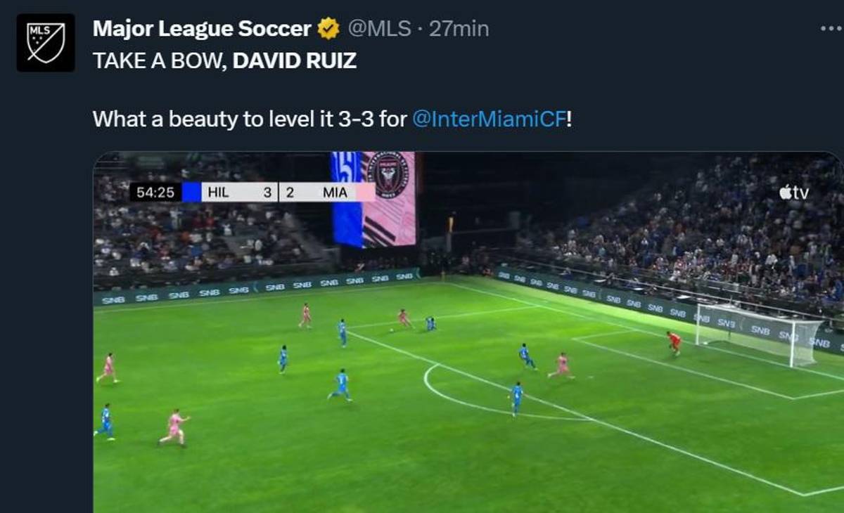 “Lo celebró con Messi”: Prensa internacional se rinde tras el golazo de David Ruiz con Inter Miami ante Al Hilal