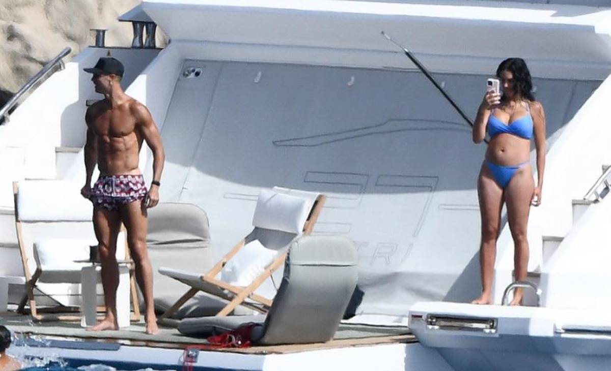 ¿Está gordita? Así fue captada Georgina Rodríguez en sus vacaciones con Cristiano Ronaldo en Mallorca