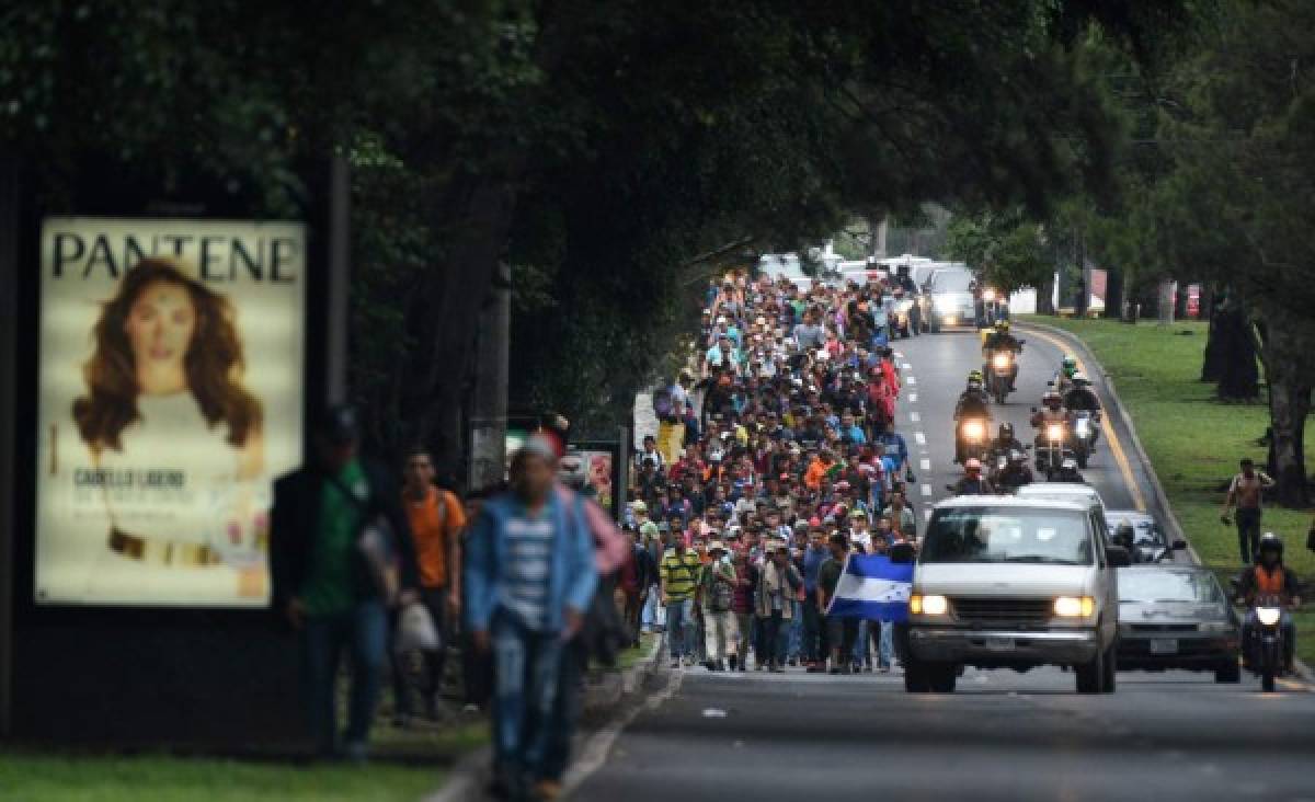 Las fotos más impactantes de los hondureños en la caravana de migrantes