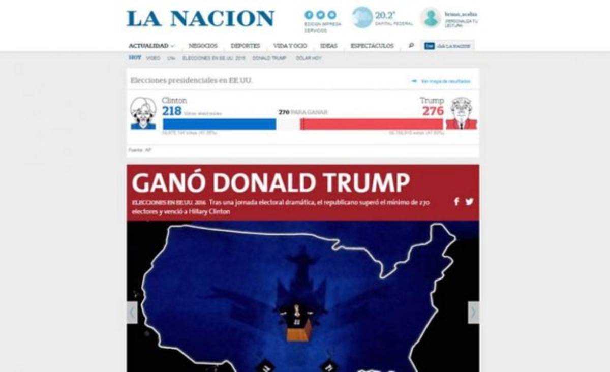 PORTADAS: La agresiva reacción de la prensa internacional tras gane de Donald Trump