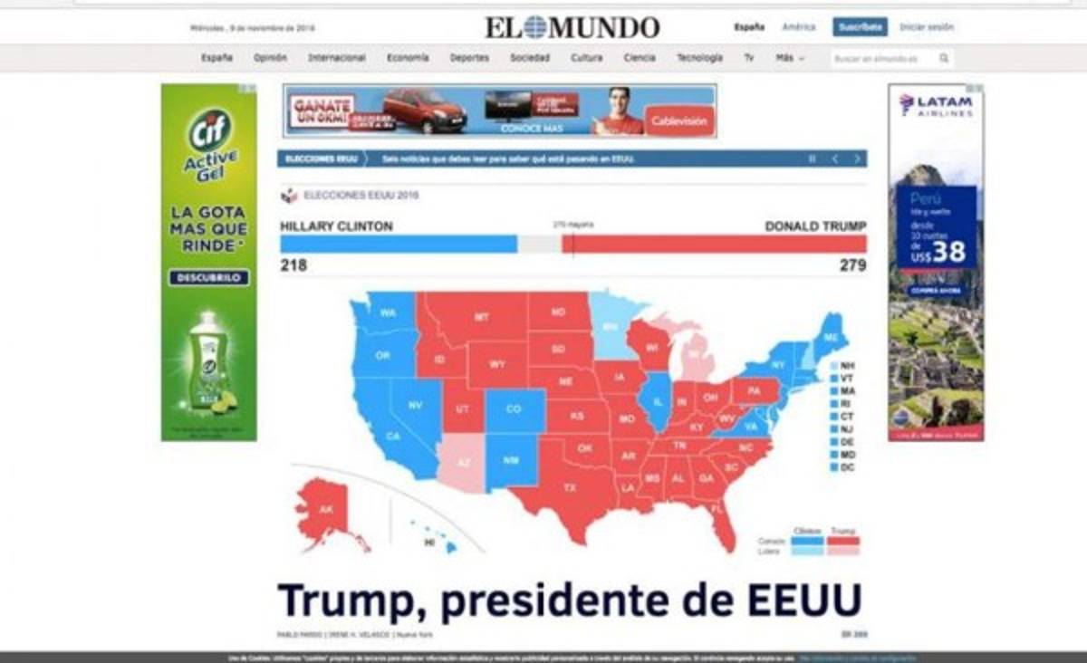 PORTADAS: La agresiva reacción de la prensa internacional tras gane de Donald Trump