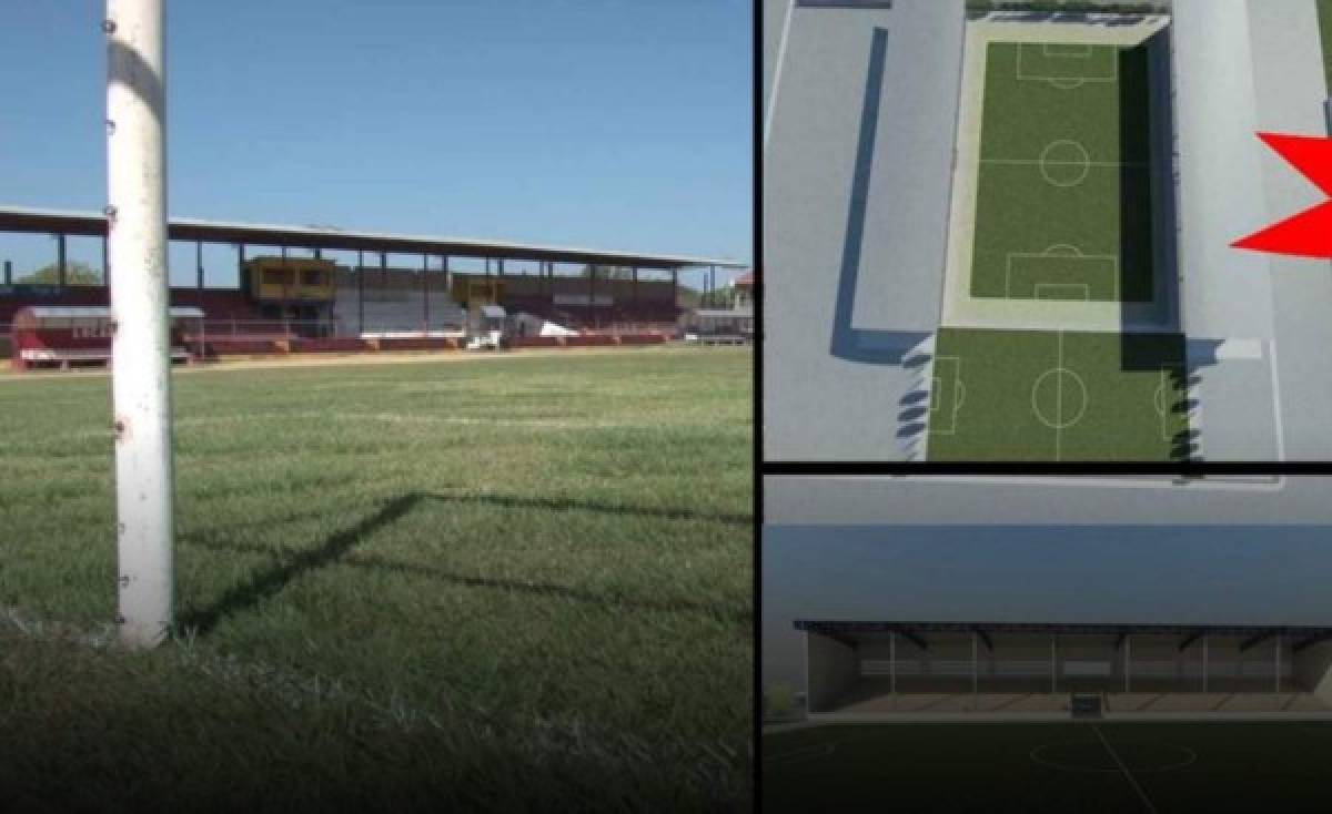 Así avanza la construcción del nuevo y bonito estadio en Choluteca