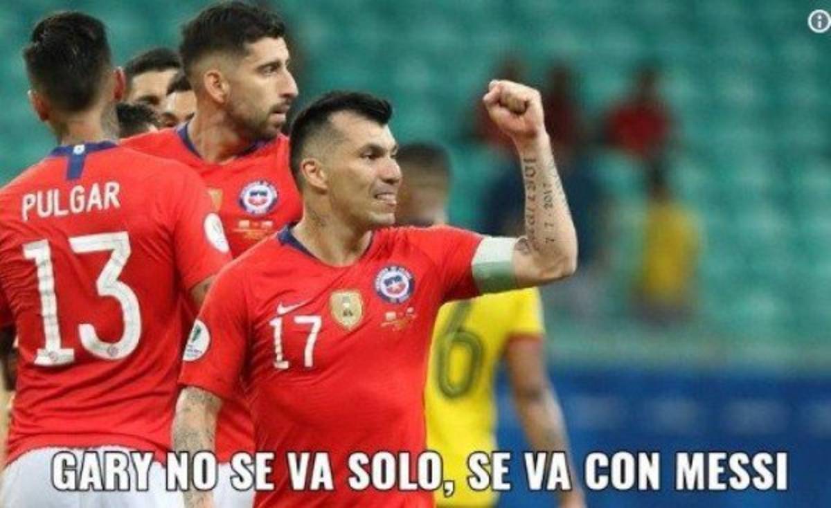¡Para morir de risa! Los memes atacan a Messi por la pelea con Gary Medel en el Argentina-Chile