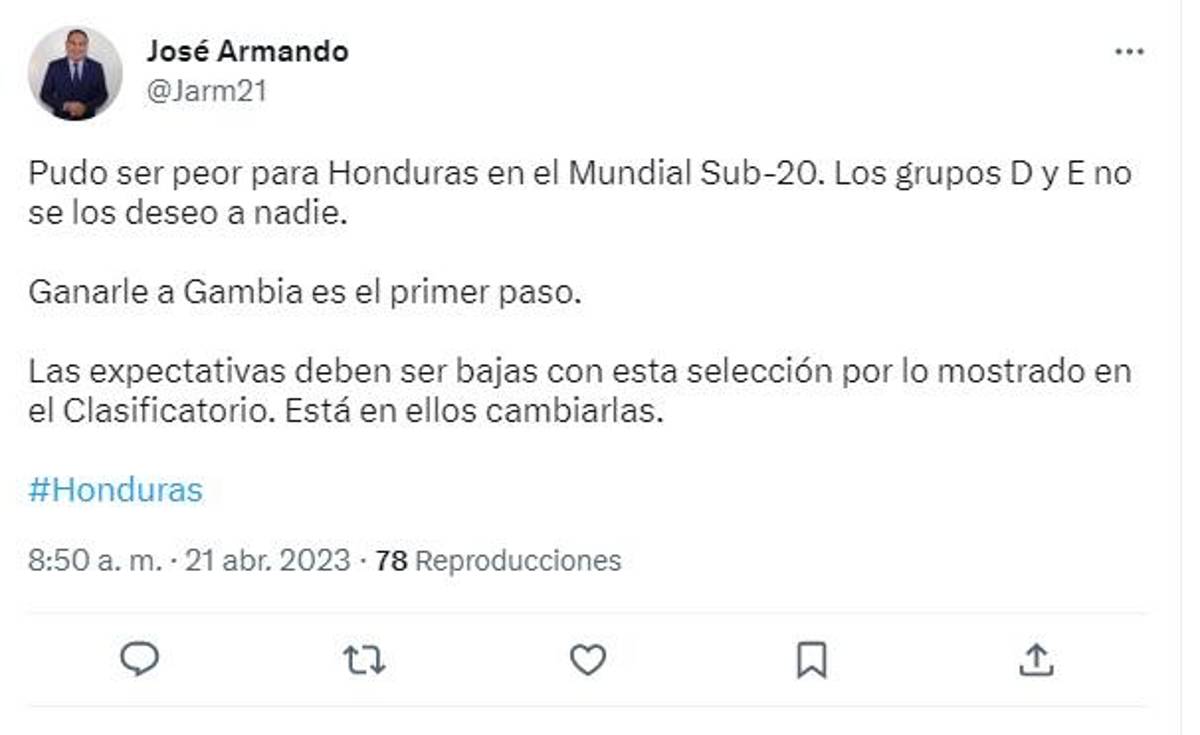 Lo que dicen los periodistas y medios sobre el grupo que le tocó a Honduras en el Mundial Sub-20: “Pudo ser peor”