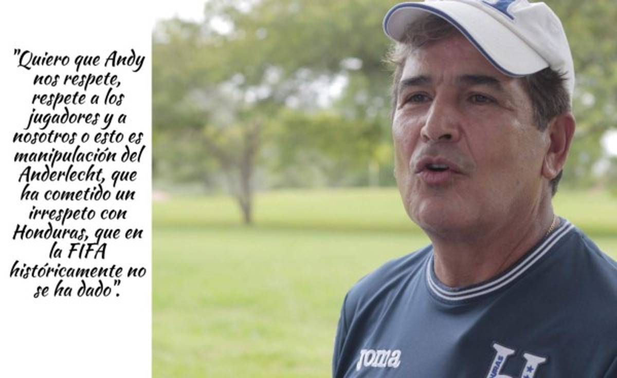 Las 10 frases más picantes de Pinto contra el Anderlecht y Andy Najar